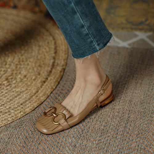 Loafers Flats Comfort Back Shoes Flat Heel 2021 New Round Toe Soft Women Shoes PU Leather Loafers