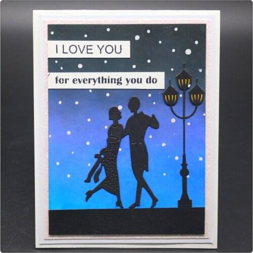 Scrapbook Metal Cutting Dies For Scrapbooking DANCING LOVER Stencils DIY Paper Album Cards Making Embossing Die Cut Cuts Cutter