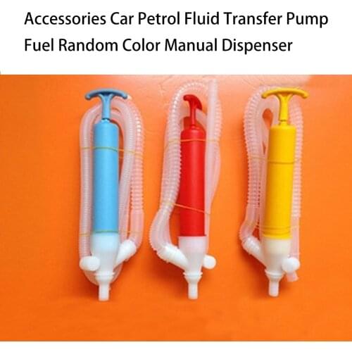 Random Color Inflator Fuel Lightweight Siphon Suction Fluid Transfer Pump Manual Dispenser Accessories Petrol Oil Change Car