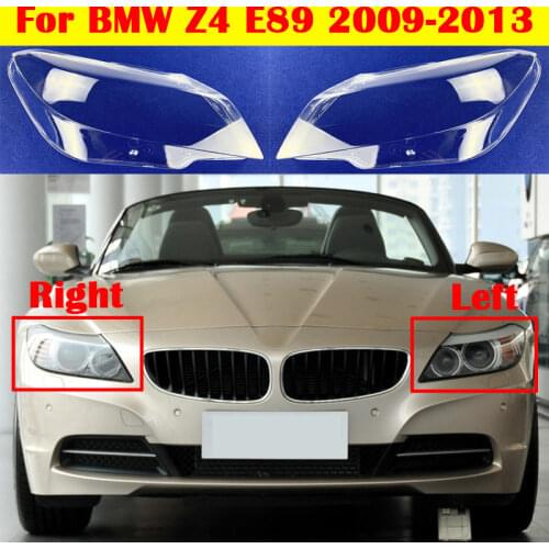 Car Front Headlight Glass Lights Headlamp For BMW Z4 E89 2009-2013 Transparent Lampshade Lamp Shell Auto Lens Cover