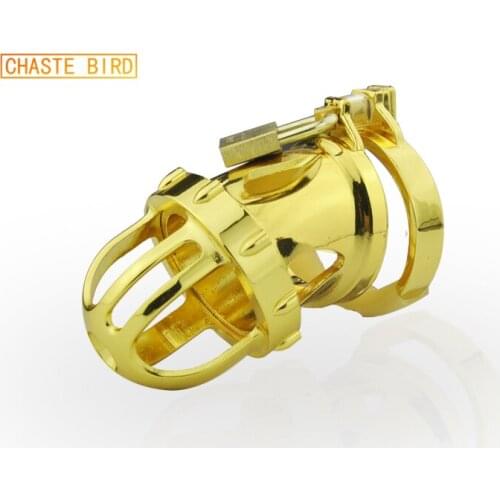 Penis Captivity Queen Sex Training Gold Kinger Male Chastity Device Chastity Cage Really 24k Gold Plating A198
