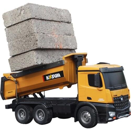 1:14 RC Truck 10-CH Remote Dump Truck Toy Kids Gift Latest The Truck Funnel Can Lift Up And Down