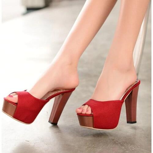 Plus size 33-43 Gladiator Sandals Women Shoes Tenis Feminino Summer Open toe high heels 11cm Home Beach Slippers Chanclas 1009