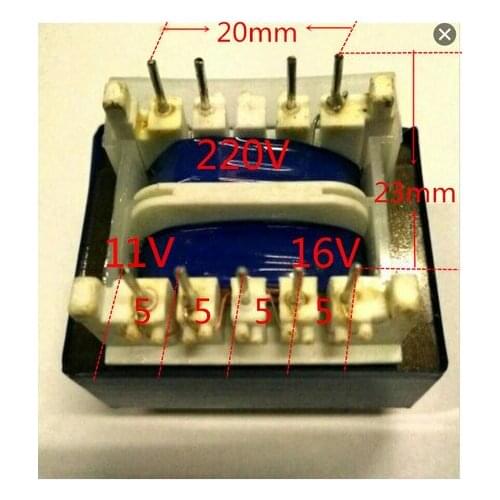 Midea water heater power transformer EI4120 4+5 pin 220V/16V40mA 11V350mA