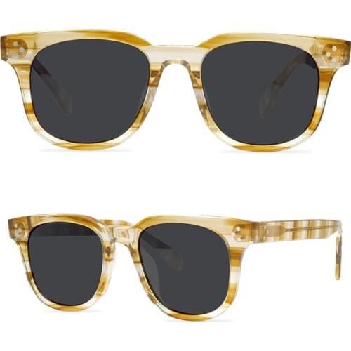 Oversized sunglasses women 2021 square acetate polarized mens anti-ultraviolet sunglasses decorative glasses zonnebril heren