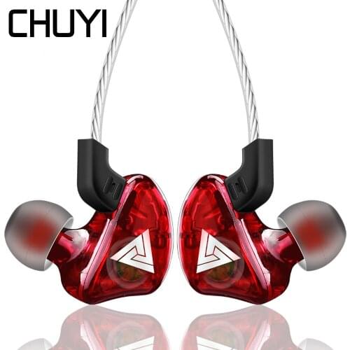 CHUYI Ear Hook Sports Earphone Transparent 3.5mm Wire Headset Waterproof Function Earbuds With Mic For Iphone Samsung Huawei