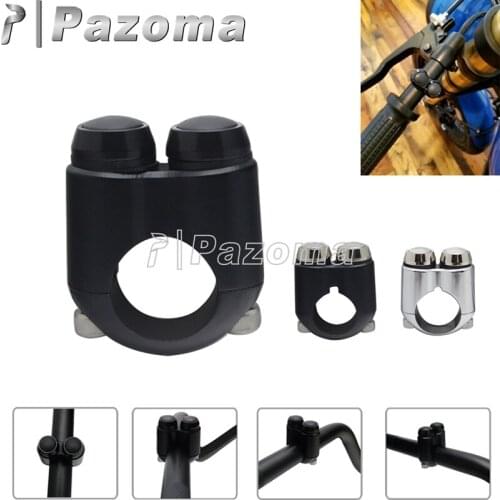 Mini 2 Push Button Switch 1Inch Handlebar 25mm Slim Switchgear Turn Signal Light Horn Switches for Cafe Racer Triumph Bonneville