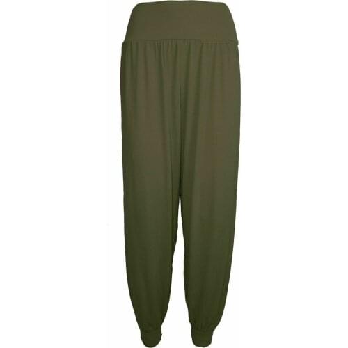 Womens Solid Color Pants Loose Legged Harlan Pants Yoga Pants Professional Soft Breathable Cotton Sport Running Pants