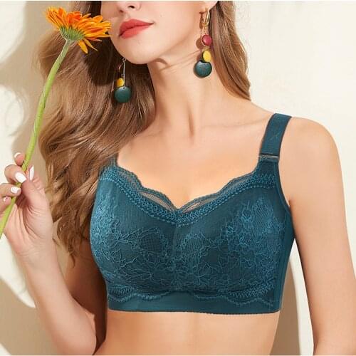 Womens No Wire Full Coverage Soft Cups Minimizer Bra 34 36 38 40 42 B C D E F