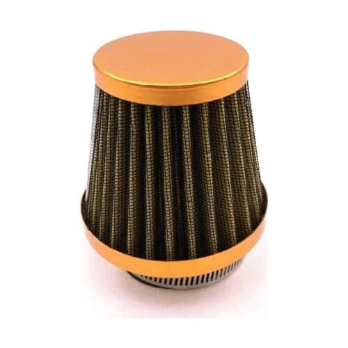 Gold Air Filter Cleaner Universal Motorbike 48mm Air Filter Intake ATV Dirt Bike For Honda Yamaha Suzuki Kawasaki Chopper