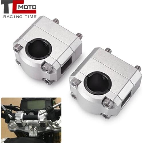 1 pair High Quality CNC 22mm 28mm Off Road Motorcycle Bar Clamps Handlebar riser Adapter for 7/8" 1-1/8 Pit Dirt motorbike