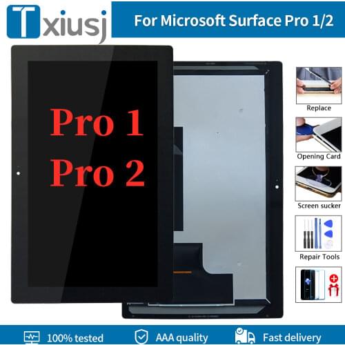 10.6" 100% Original For Microsoft Surface Pro 1 2 1514 1601 LCD Touch Screen Digitizer Assembly For Pro2 Pro1 lcd Replacement