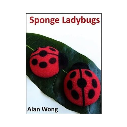 4pcs Sponge Lady Bugs By Alan Wong,Magic Trick,Illusions,Close Up,Stage Magic Props,Fun,Accessories,Gimmick