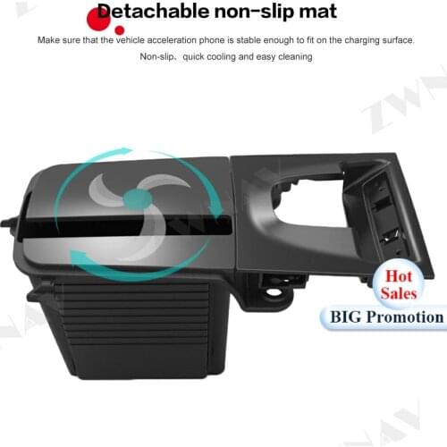 QI Car Wireless Charger Quick Charge For Porsche Macan 2017-2019 for Iphone XR XS 11 for Huawei P30 Infrared Sensor Phone Holder