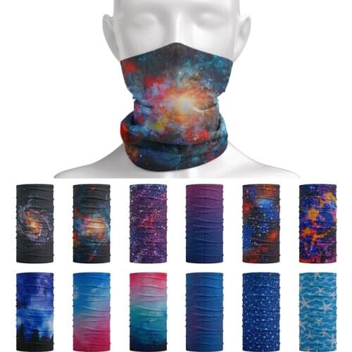 130 GSM Headband Sublimation Printing Mysterious Starry Sky Pattern Bandana Gaiter Natural Scenery Star Face Shield Balaclava
