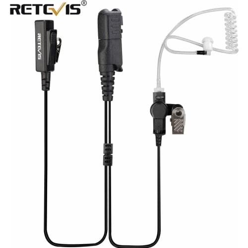 Retevis Walkie Talkie Earpiece Mic/PTT Acoustic Air Tube for Motorola XPR3300 XPR3500 XIR P6620 XIR P6600 E8600 MotoTRBOD EP550