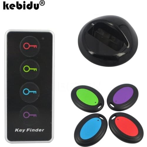 Kebidu Multifunction Receivers Advanced Wireless Key Finder Remote Control Car Key Locator Anti-Lost Transmitter 4 x receivers