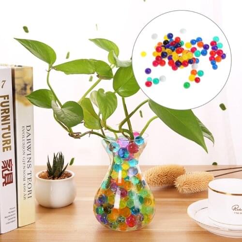 Colorful Crystal Beads Water Plant Soil Mud Flower Jelly Hydro Gel Pearl Balls Home Decoration for Flower DIY Home Ornament Plan