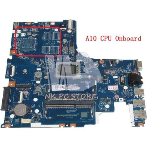 NOKOTION Laptop Motherboard For Lenovo ideapad 500-15ACZ MAIN BOARD AAWZA ZB LA-C285P With A10 CPU Onboard