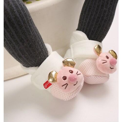 0-18M Fashion Unisex Baby Newborn Bootie Winter Warm Infant Toddler Crib Shoes Cartoon Floor Boys Girls Boots