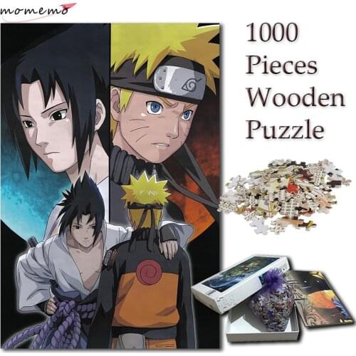 MOMEMO Naruto and Sasuke Puzzle 1000 Pieces Cartoon Anime Jigsaw Puzzles for Adults NARUTO 1000 Pieces Puzzle Games for Children