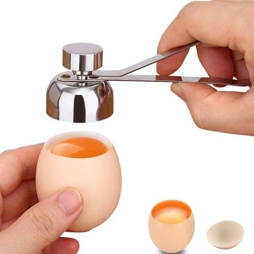 Stainless Steel Egg Scissors Eggshell Cutter Egg Topper Shell Opener Cracker Kitchen Gadgets Baking Tools Egg Sheller Family