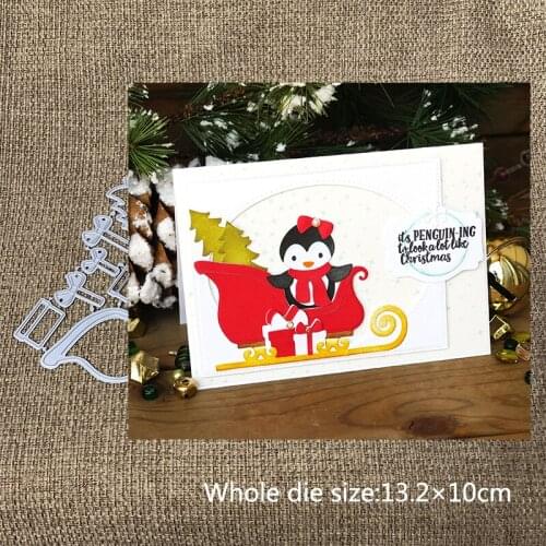 New Design Craft Metal Cutting Dies Cut Die Christmas Santas Sleigh Scrapbooking Album DIY Paper Card Craft Embossing Die Cuts