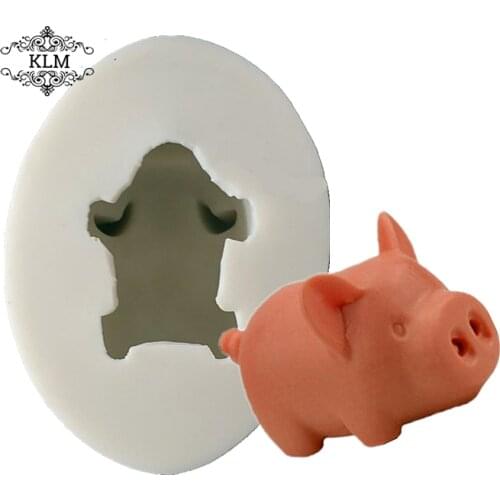 KLM piggy resin mold DIY cake tool pastry jelly jelly tool