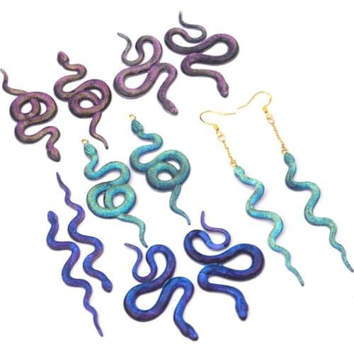 Earrings Silicone Mold Snake Head DIY Keychain Mould Soft Thick Non-deformation Non-fading Washable Extremely Durable Reusable