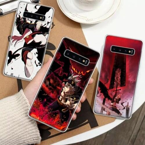 Black Clover Asta Anime Silicon Phone Case For Samsung Galaxy A51 A71 A70 A50 A40 A30 A20E A10S A01 A21 A6 A7 A8 A9 Plus + Cover