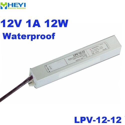 LED waterproof series LPV-12-12 1A 12V 12W mini switch power supply