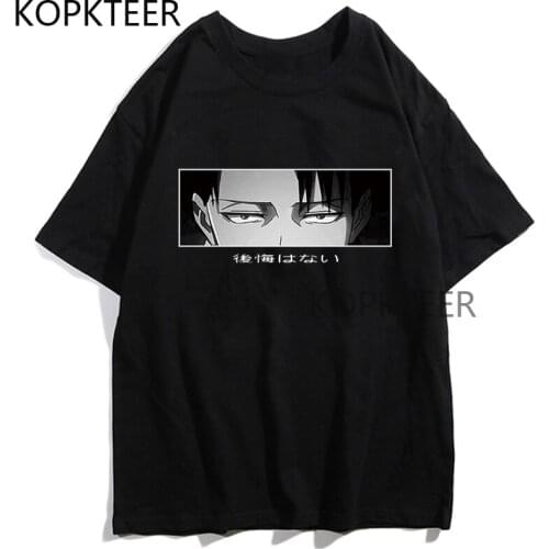Japanese Anime Attacks on Titan Printed Manga Cartoo Print Tops Men Women Summer Short Sleeved T Shirt Streetwear Casual Tops