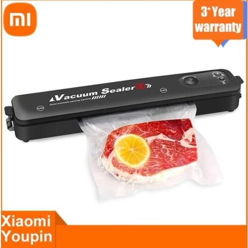 Xiaomi Kitchen Vacuum Sealer Food Packaging Machine For Food Storage Vacuum Packing Sealer Vacuum Food Sealing Bags Free 10pcs