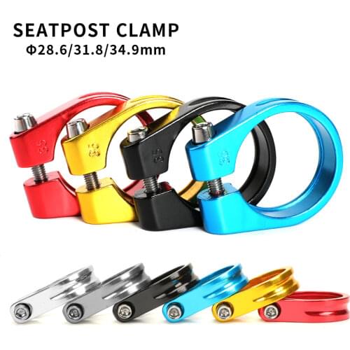 Aluminum Alloy Bicycle Seatpost Clamp 28.6/31.8/34.9mm Seat Tube Clamp MTB Bike Seat Tube Clip Bike Parts Bike Saddle Seat Clamp