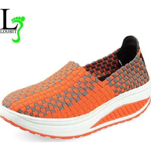 Women Shoes 2020 Summer Breathable Handmade Casual Shoes Fashion Comfortable High Quality Women Woven Shoes