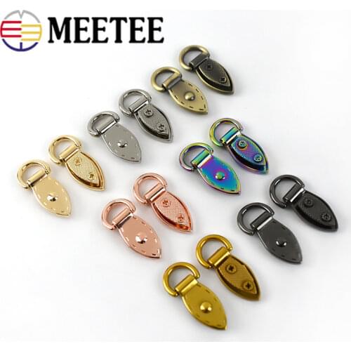 10/30pcs Leaf Metal Buckles Handbag Strap Clasp Bag Side Connector Hanger Keyring Dog Chain Hooks DIY Leather Craft Accessories