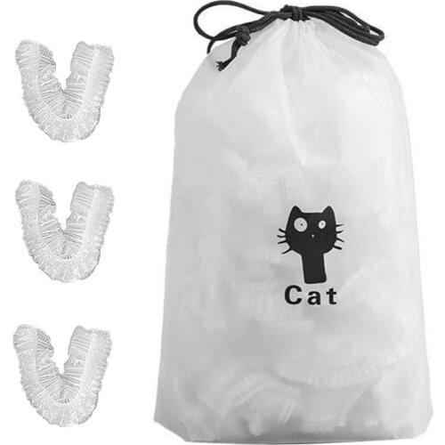 100PCS Food Wraps Reusable Self-sealing Plastic Wrap Cover Household Refrigerator Leftovers Bowl Cover Plate Disposable Sealed