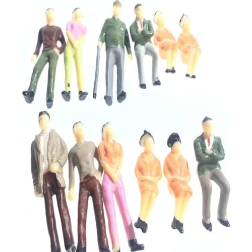 2019 10pcs/lot New Style Architecture Model Building 1/42 Scale Model Figure For Model Factory Maker