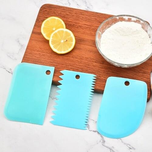 3pcs/Set Baking Tools For Cakes Cooking Bakeware Basic Tools Kneading Blade Flat Scraper Food Scraper Cream Pizza Cake Tools