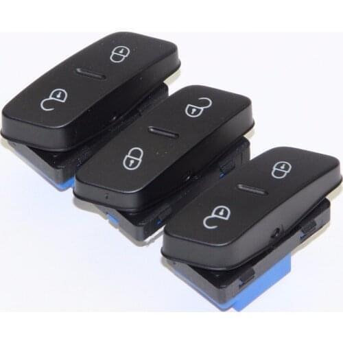 3pcs OEM Driver Central Locking Switch Button For VW Jetta MK5 CC Tiguan Rabbit Sharan Seat Alhambra 1K0 962 125 B 1K0962125B