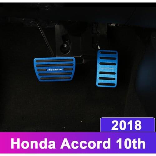 Car Styling Accelerator Gas Pedal Brake Pedal Non Slip Pedal Pads Cover AT For Honda Accord 10th 2018 Accessories