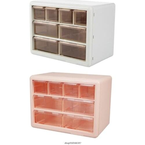 Free Ship 8 Grids Drawer Cabinet Jewelry Storage Box Organizer Desktop Makeup Bin Sundries Container Home Decoration wholesales