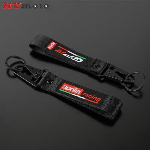 For Aprilia GPR RSV4 RS125 RS250 Racing TUONO V4/R 1100 FACTORY Flash Deals Motorcycle Accessories Embroidery Keychain KeyRing