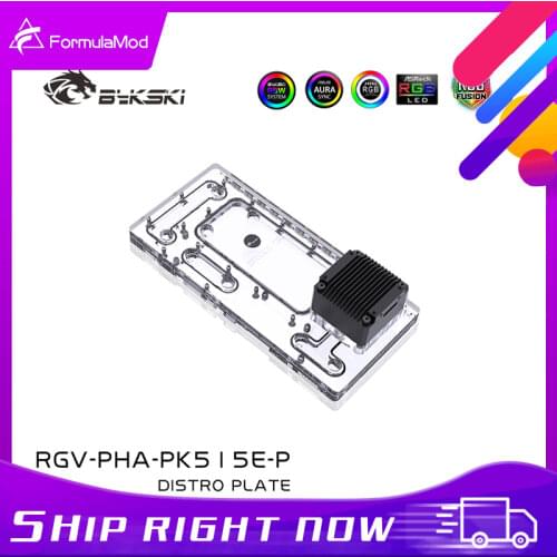Bykski RGV-PHA-PK515E-P Distro Plate For Phanteks PK515E Computer Case,Transparent Waterway Board Water Cooling system