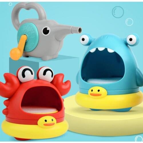Bubble Crabs Baby Bath Toy Funny Toddler Bath Bubble Maker Pool Swimming Bathtub Soap Machine Bathroom Toys for Children Kids