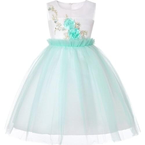 Kids Clothes Floral Girls Dress Summer 2019 Toddler Girl Clothing Princess Dress Baby Girl Party Dress for Girls 1-13 Years