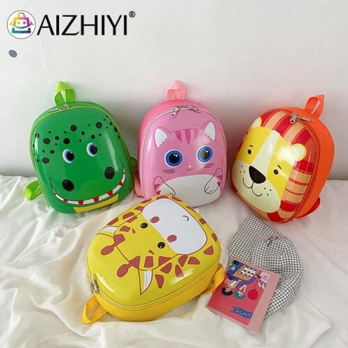 Children Cute Cartoon Animal Hard Shell Backpack Kids Kindergarten School Book Bag Casual Students Knapsacks