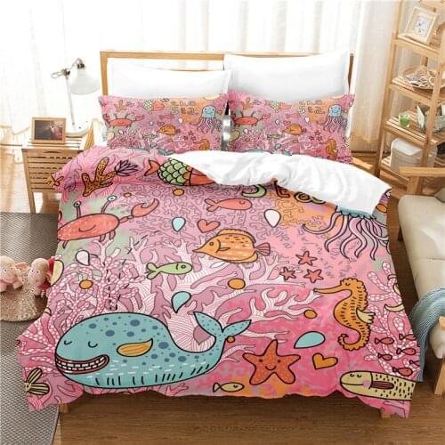 Cartoon Animal Bedding Set Duvet Cover Set 3d Bedding Digital Printing Bed Linen Queen Size Bedding Set Fashion Design
