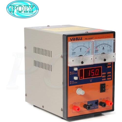 Laboratory power supply YIHUA 1502D+ 15V 2A Adjustable DC Power Supply Regulated LCD Voltage Current Display Adjust