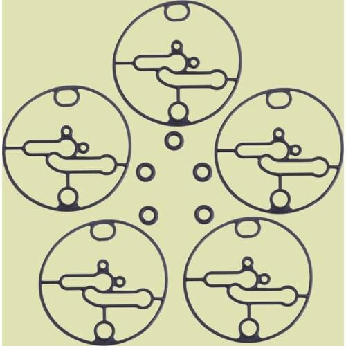 LETAOSK New 5pcs Black Rubber Carburetor Float Bowl Gasket 698781 796184 Fit for Briggs & Stratton Nikki Carb 3500 engine